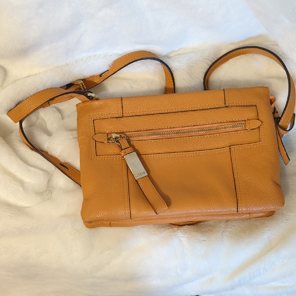 Lodis Tan Crossbody Bag with Smooth Leather Finish